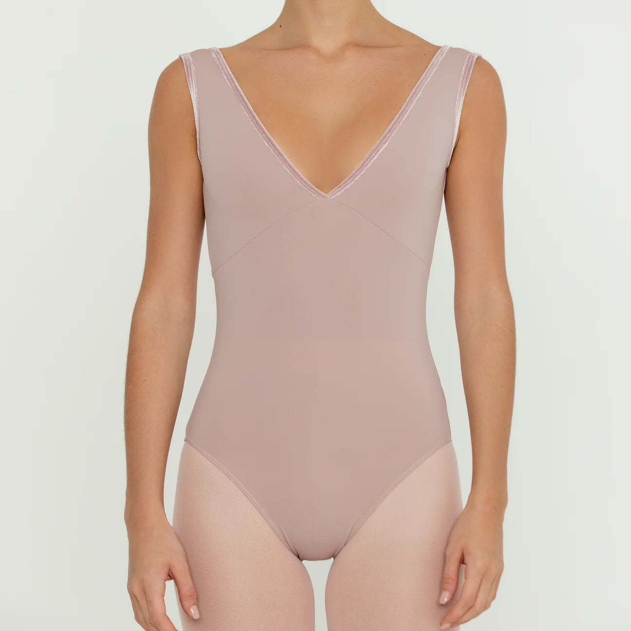 Bullet Pointe Velvet Trim Leotard