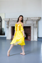 Golden yellow dresses - up to 8 available - Hire only
