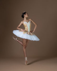 Gold and peach tutu - hire only