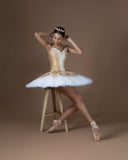 Gold and peach tutu - hire only