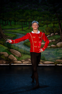 Nutcracker red velvet tunic - Hire only