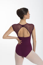 Intermezzo Mesh Cap Sleeve Cut-Out Leotard