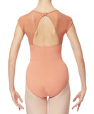 Intermezzo Mesh Cap Sleeve Cut-Out Leotard