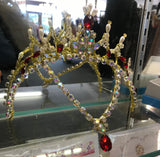 Gamzatti Red and Gold Head Piece Tiara - Hire Only