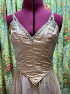 Peach Silk Juliet dress - Hire only
