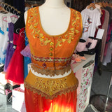 Orange Silk Arabian costume - Hire Only