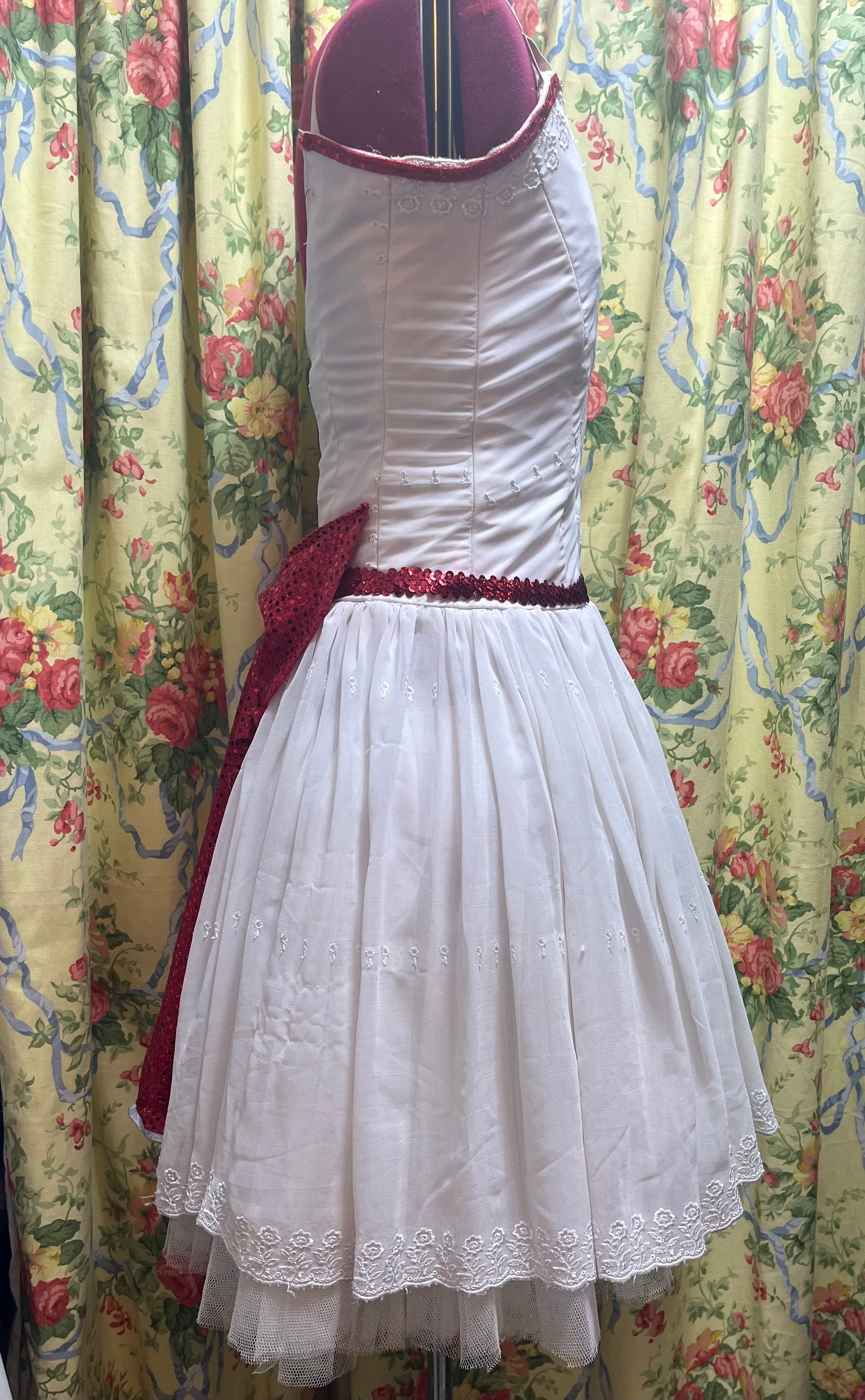 White Mid-Length Corps dresses - Hire Only